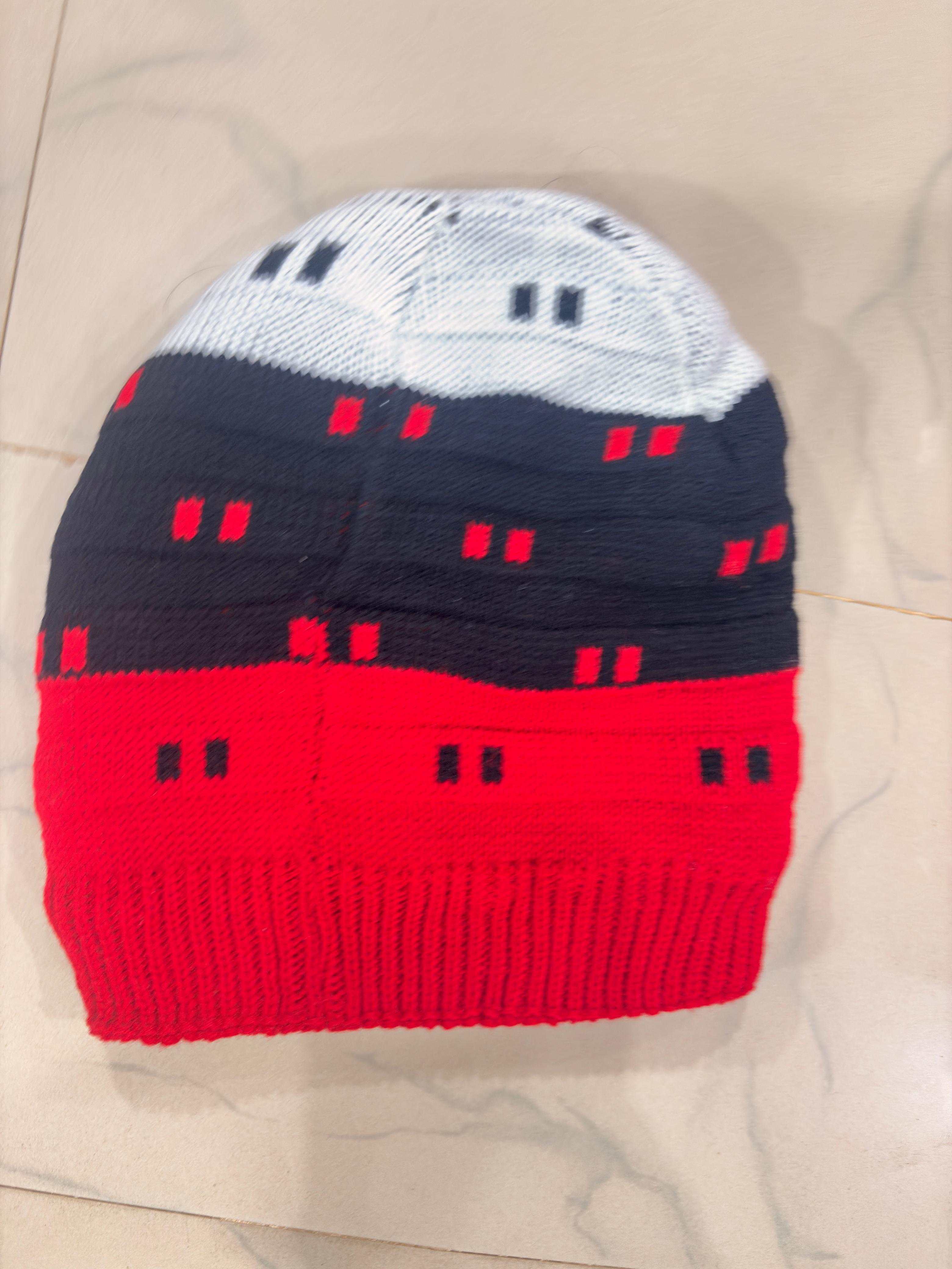 Woolen Cap With horizondal Color Bands