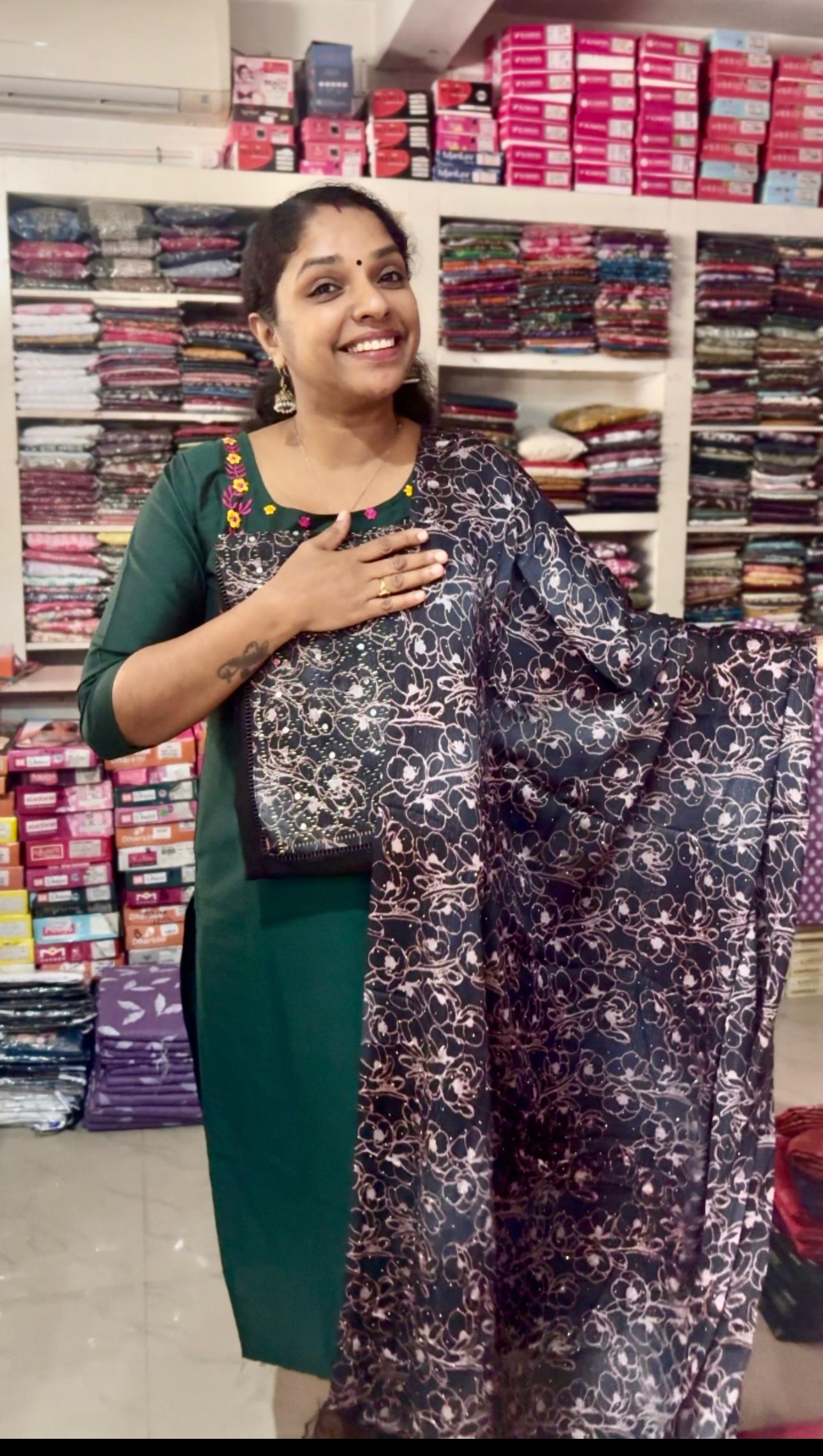 Churidar material MNC675