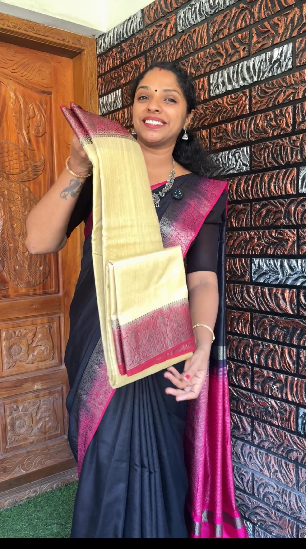 Jute Silk Saree SPS921