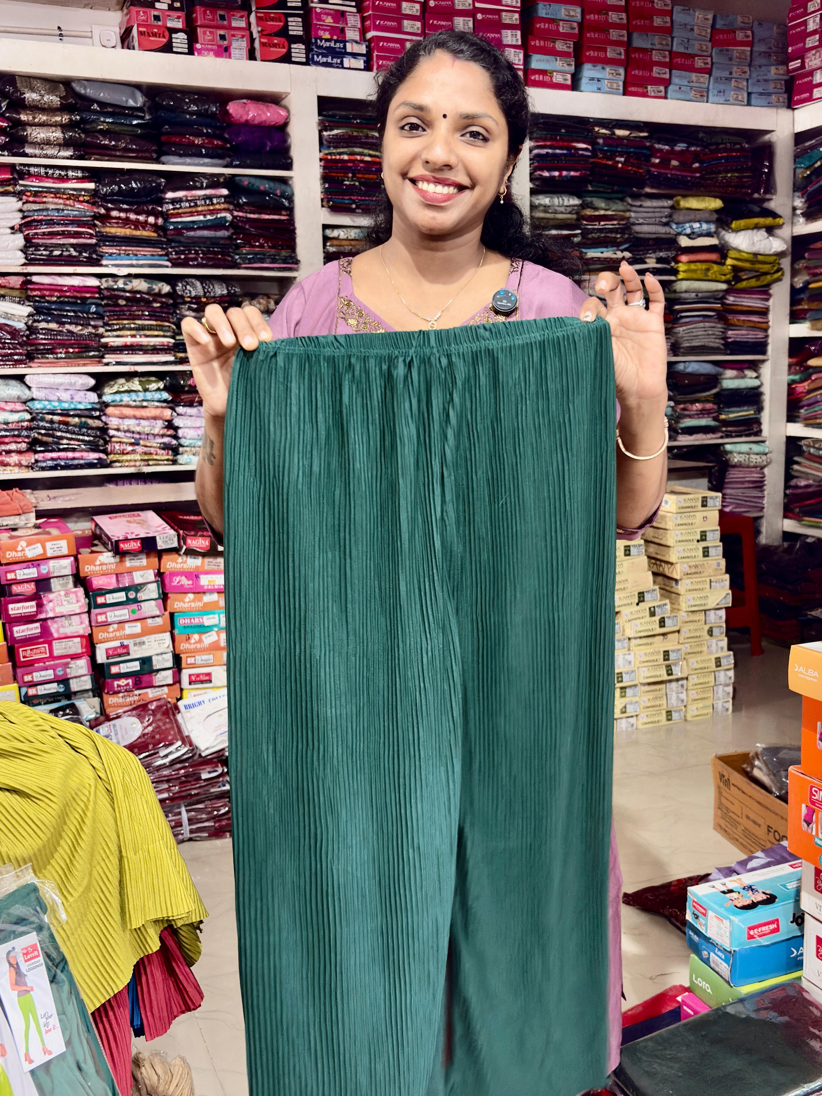 crushed strutuble palazo KDP583