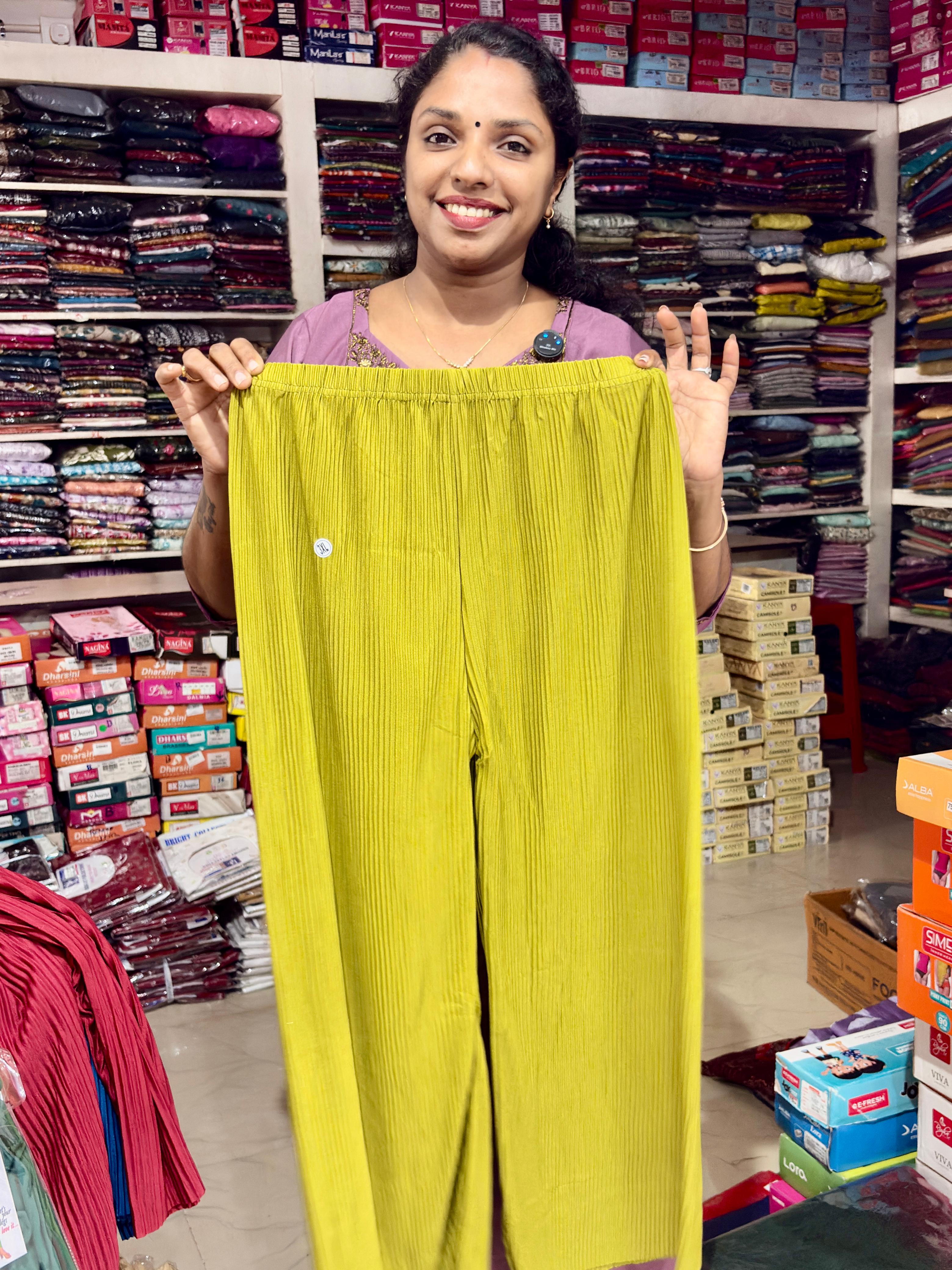 crushed strutuble palazo KDP583