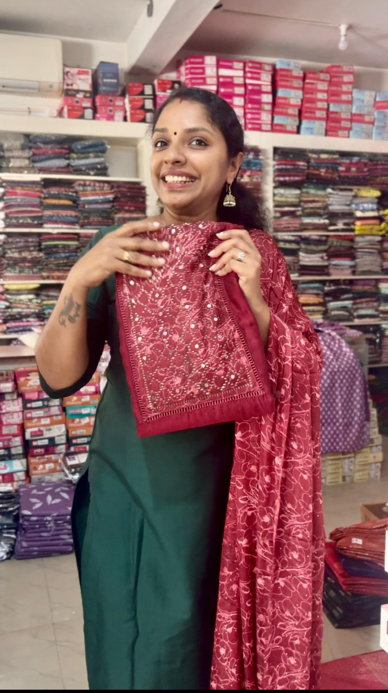 Churidar material MNC675