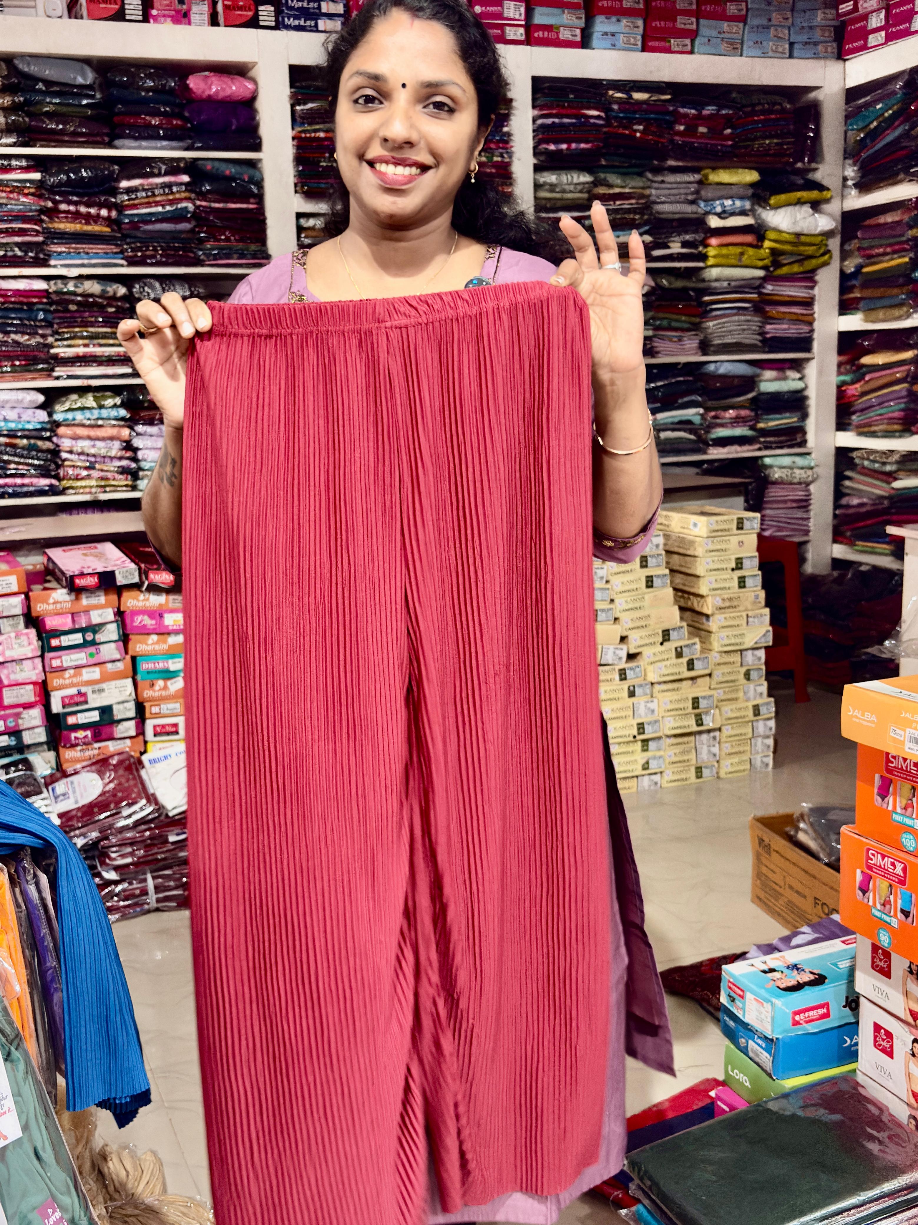 crushed strutuble palazo KDP583