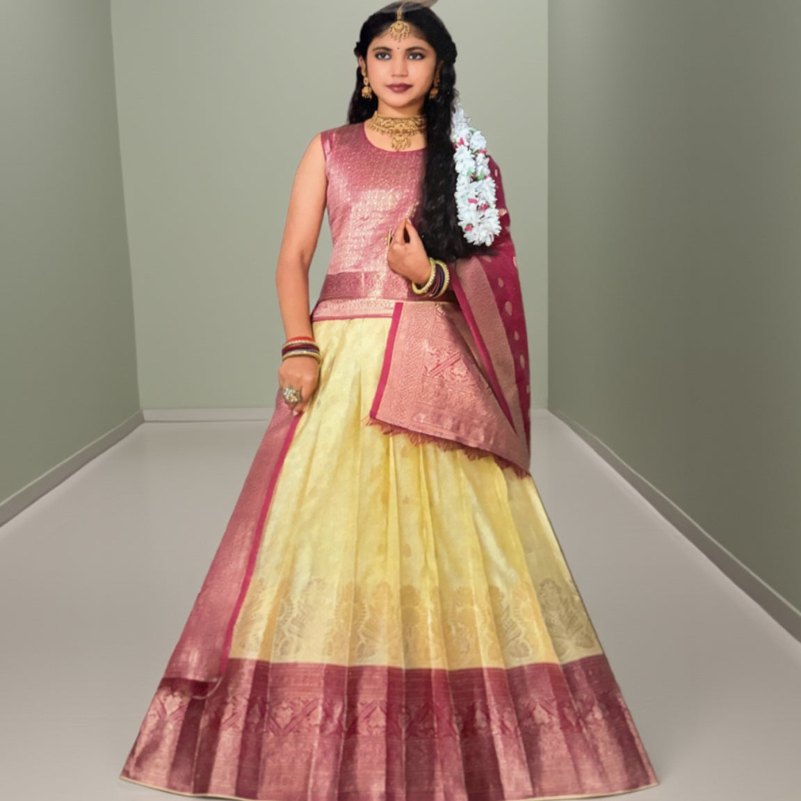 Banarasi Davani set MND306