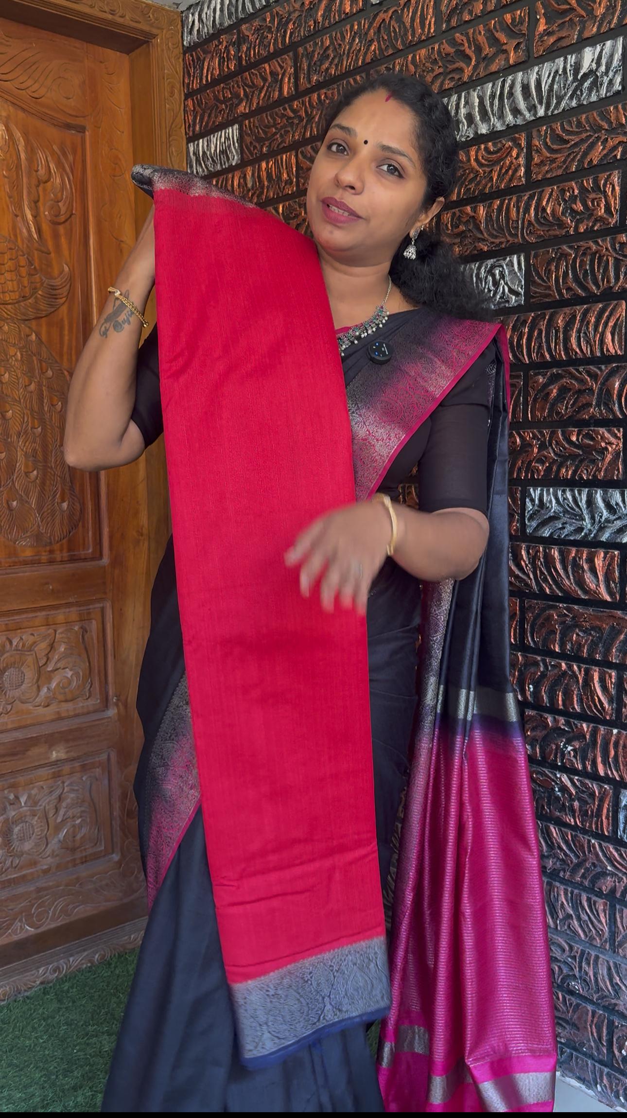 Jute Silk Saree SPS921